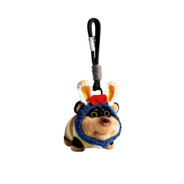 Bee Pup Keychain